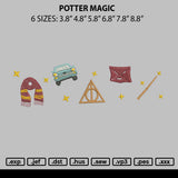 Potter Magic Embroidery File 6 sizes