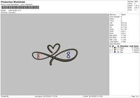 Heart 2910 Embroidery File 6 sizes