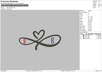 Heart 2910 Embroidery File 6 sizes