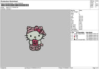 KittyPumpkin 0110 Embroidery File 6 sizes