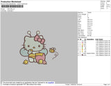 Hello Kitty 01 E,mbroidery File 4 size