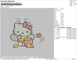 Hello Kitty 01 E,mbroidery File 4 size