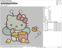 Hello Kitty 01 E,mbroidery File 4 size