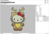 Hk Deer Embroidery File 6 sizes