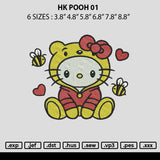 Hk Pooh 01 Embroidery File 6 sizes