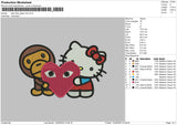 Kitty Milo Bby Embroidery File 6 sizes