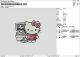 Hk Game 1707 Embroidery File 6 sizes