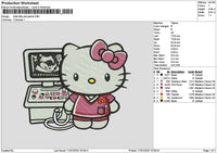 Hk Game 1707 Embroidery File 6 sizes