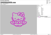 Kittyangel Embroidery File 6 sizes