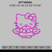 Kittyangel Embroidery File 6 sizes