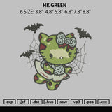 Hk Green Embroidery File 6 sizes