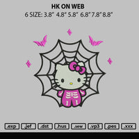 Hk On Web Embroidery File 6 sizes