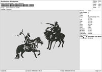 Horses 1906 Embroidery File 6 sizes