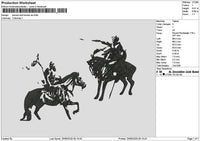 Horses 1906 Embroidery File 6 sizes