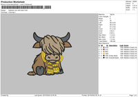 Cow Shall Embroidery File 6 sizes