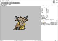 Cow Shall Embroidery File 6 sizes