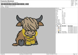 Cow Shall Embroidery File 6 sizes