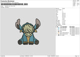 Cow Stitch 01 Embroidery File 6 sizes