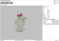 Hippo V2 Embroidery File 5 sizes