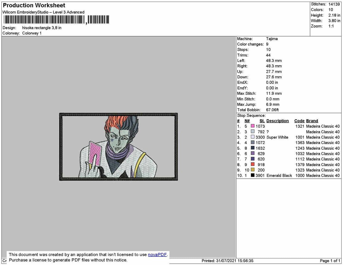 Hisoka Rectangle