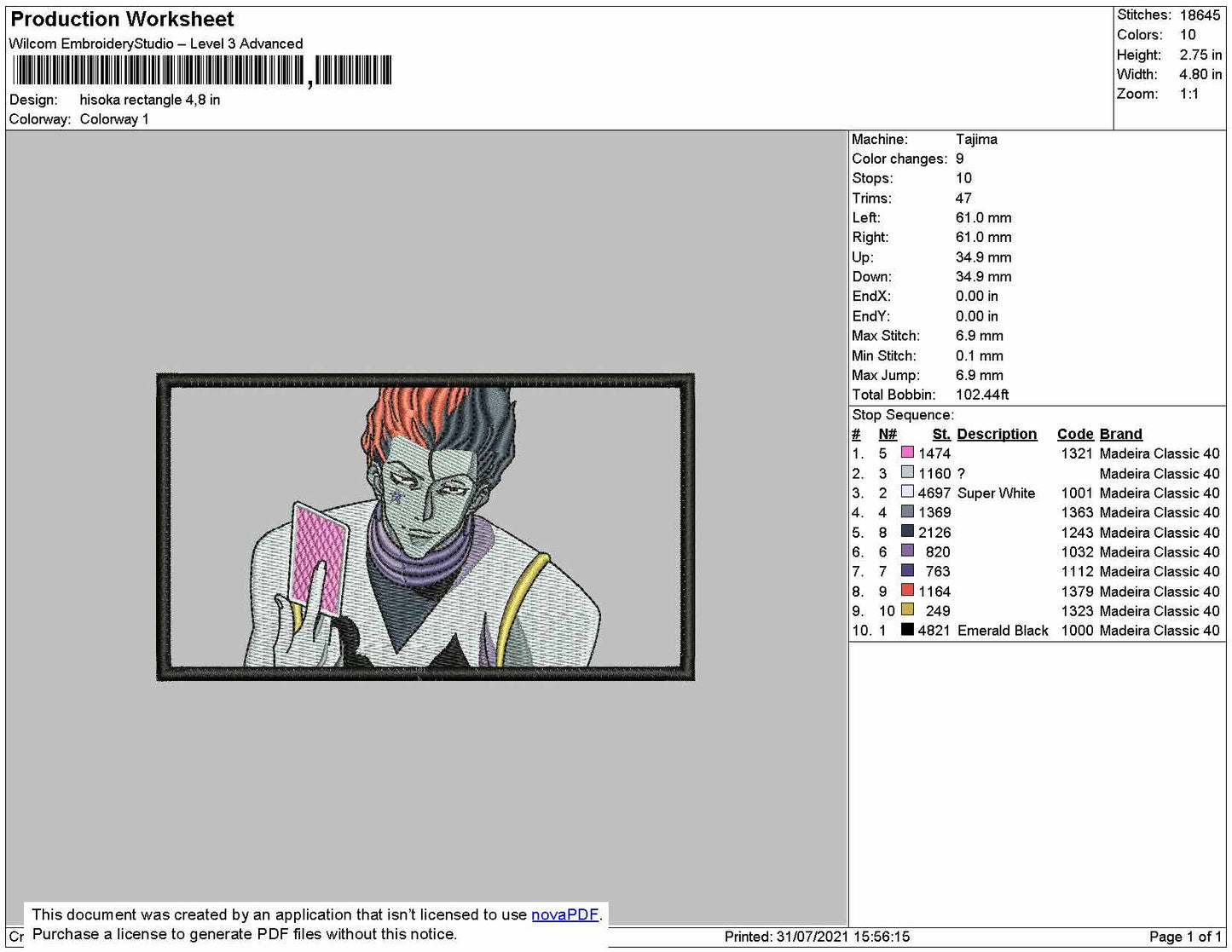 Hisoka Rectangle