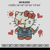 Hk Chucky Embroidery File 6 sizes