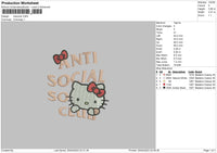 Hk Social Embroidery File 6 sizes