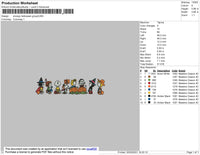 Snoopy Halloween Group Embroidery File 4 size
