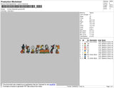 Snoopy Halloween Group Embroidery File 4 size