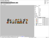 Snoopy Halloween Group Embroidery File 4 size