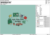 Hoatext Embroidery File 6 sizes