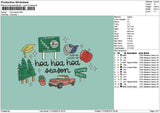 Hoatext Embroidery File 6 sizes