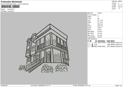 Home Embroidery File 6 sizes