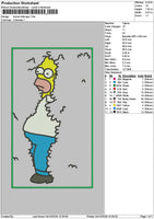 Simpson App Hide Embroidery File 6 sizes