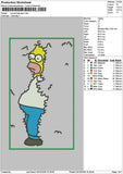 Simpson App Hide Embroidery File 6 sizes