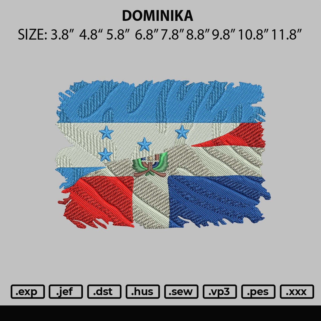 Dominika Embroidery File 6 sizes