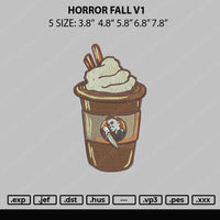 Horror Fall V1 Embroidery File 5 sizes