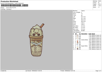 Horror Fall V4 Embroidery File 5 sizes