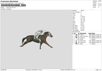 Horse 2510 Embroidery File 6 sizes