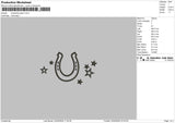 U Star Embroidery File 6 sizes