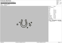 U Star Embroidery File 6 sizes