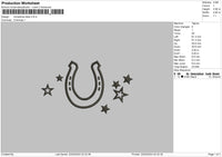 U Star Embroidery File 6 sizes