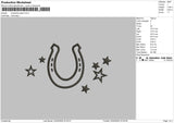 U Star Embroidery File 6 sizes