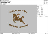 Horsetext Embroidery File 6 sizes