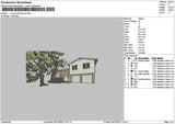 Housetree Embroidery File 6 sizes