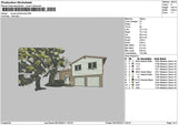 Housetree Embroidery File 6 sizes