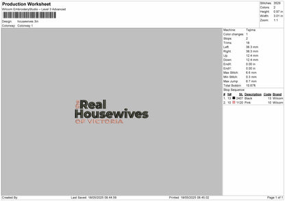 HousewIves V1 Embroidery File 6 sizes