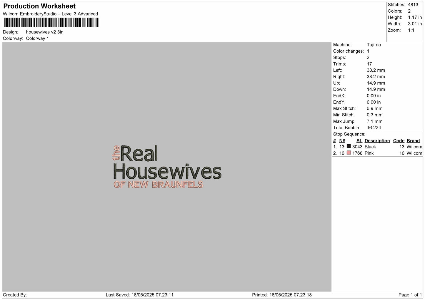 Housewaves v2 Embroidery Files