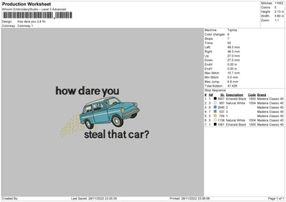 Hdy Text Embroidery File 6 sizes