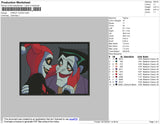 Harley Quinn Embroidery File 4 size